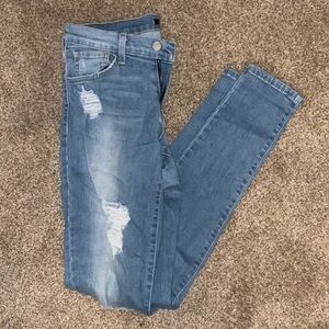 Flying Monkey Low Rise Ripped Skinny Jeans